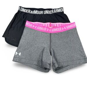 Under Armour Shorts S Women's Bundle Small Gray Compression Black Running 2pc
